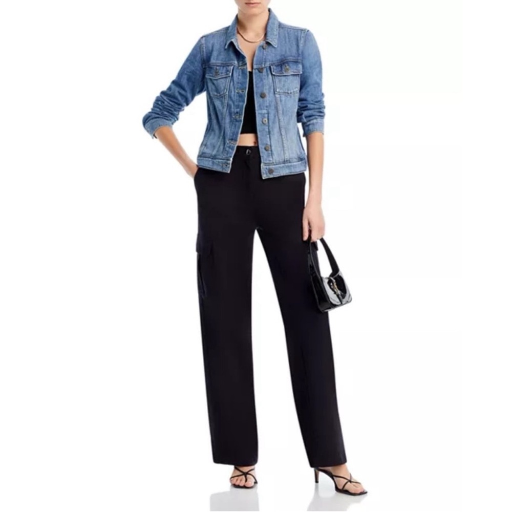 PAIGE Classic Medium Wash Soft Denim Jacket NWT Size S - Picture 4 of 15